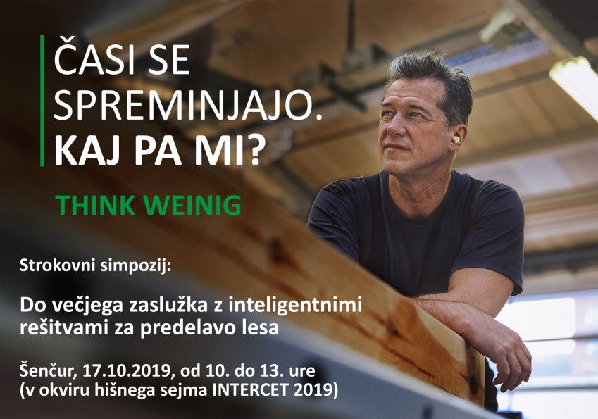 Simpozij "Do večjega zaslužka z inteligentnimi rešitvami za predelavo lesa"