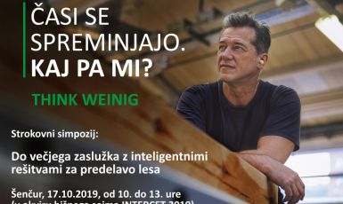 Simpozij "Do večjega zaslužka z inteligentnimi rešitvami za predelavo lesa"