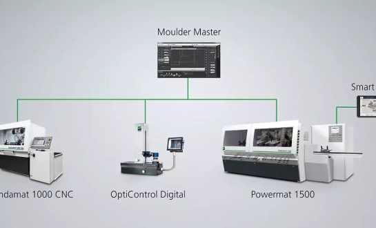 Skobeljni stroj Powermat z Moulder Master povezavo